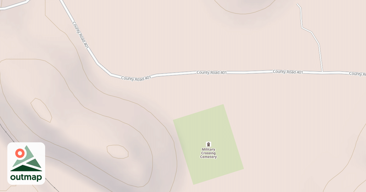 Map of MILITARY CROSSING CEMETERY
