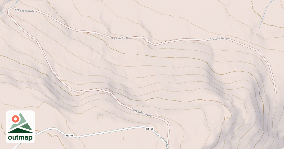 Map of DRY LAKES