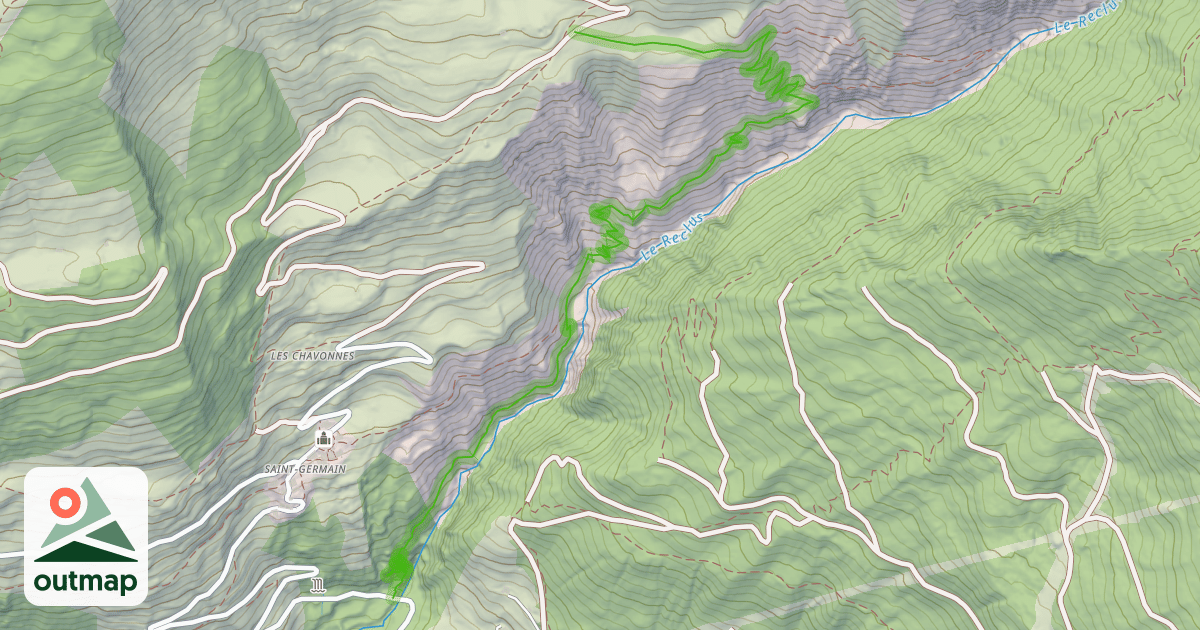 Map of Chemin de la Comtesse Cécile