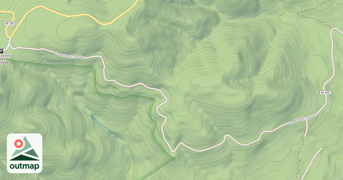 Map of USFS Motor Vehicle Use Map Roads {7CE01010-C9A4-4CF4-9F54-948BBB43B8F9}
