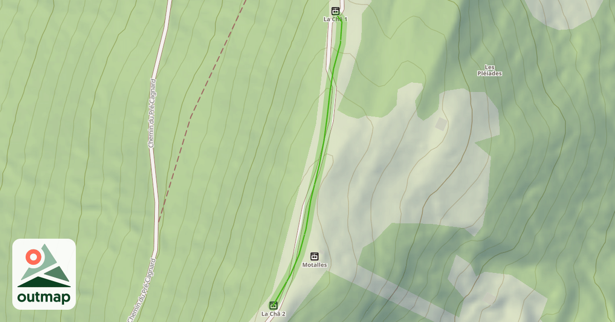 Map of La Châ bleue