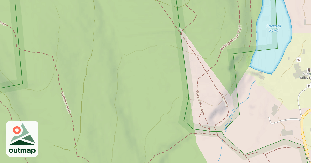 Map of Packard Trail