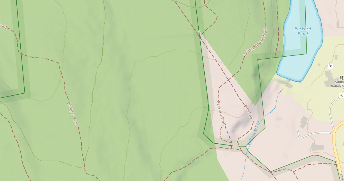 Map preview of Packard Trail