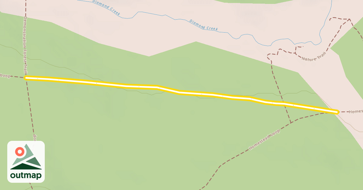 Map of Demonstration Forest Trail