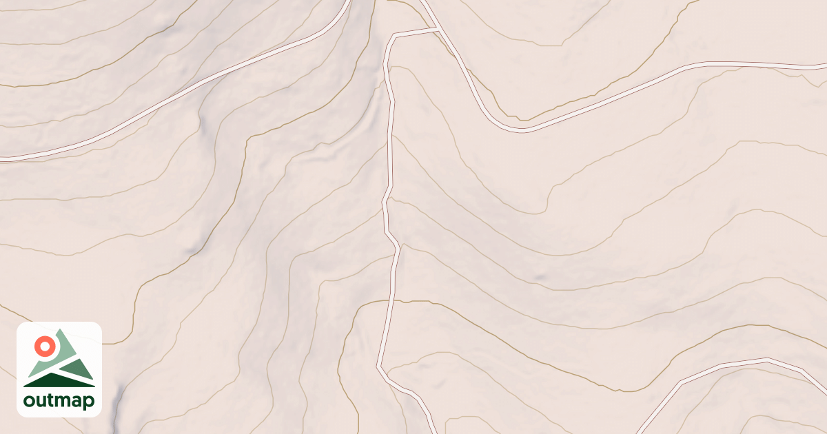 Map of COOPER SPUR