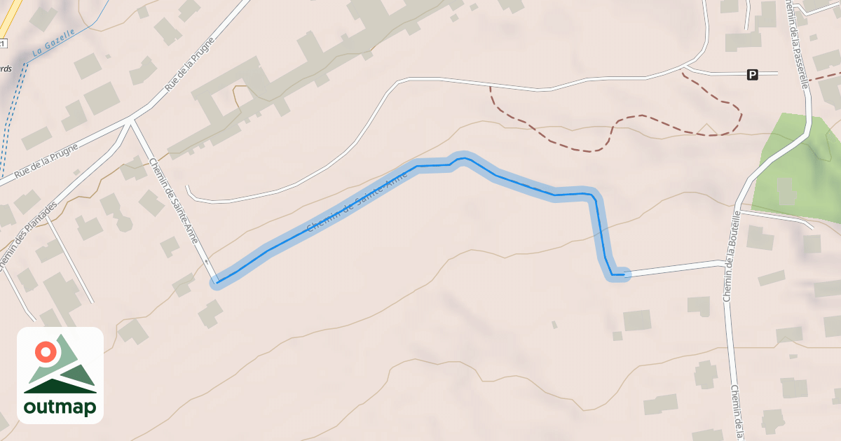 Map of Chemin de Sainte-Anne