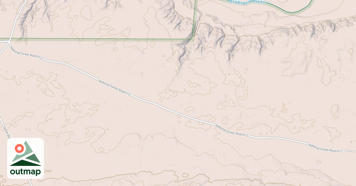 Map of USFS National Forest System Roads {6412E217-2245-43CC-81D3-CFBAF2A8C1F5}