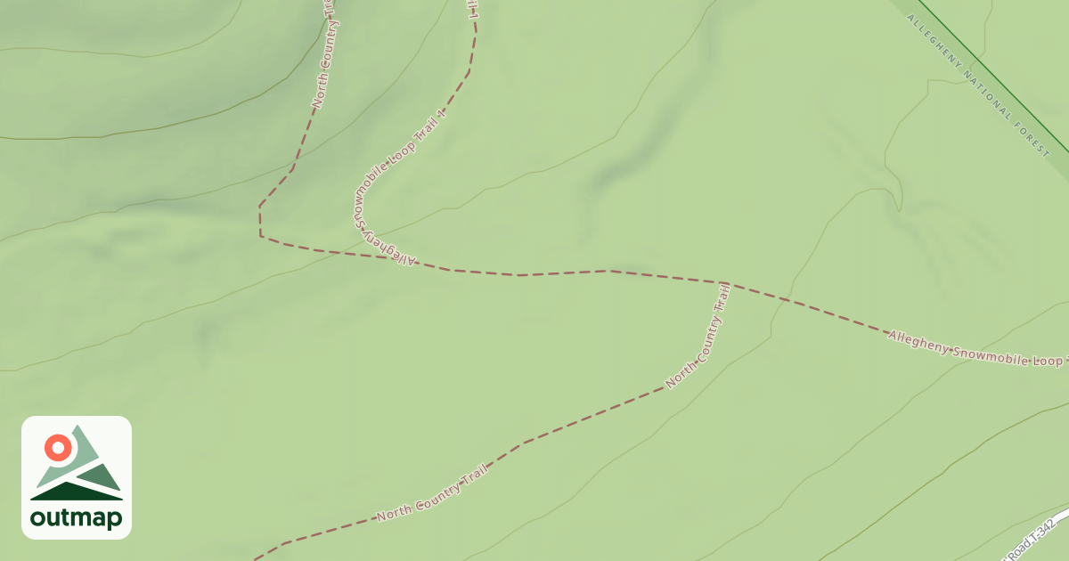 Map of North Country National Scenic Trail