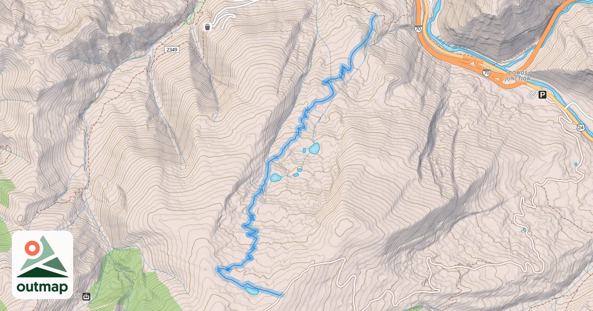 Map of Whiskey creek