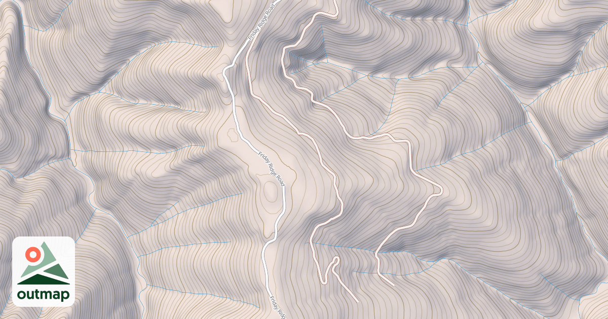 Map of FRIDAY RIDGE