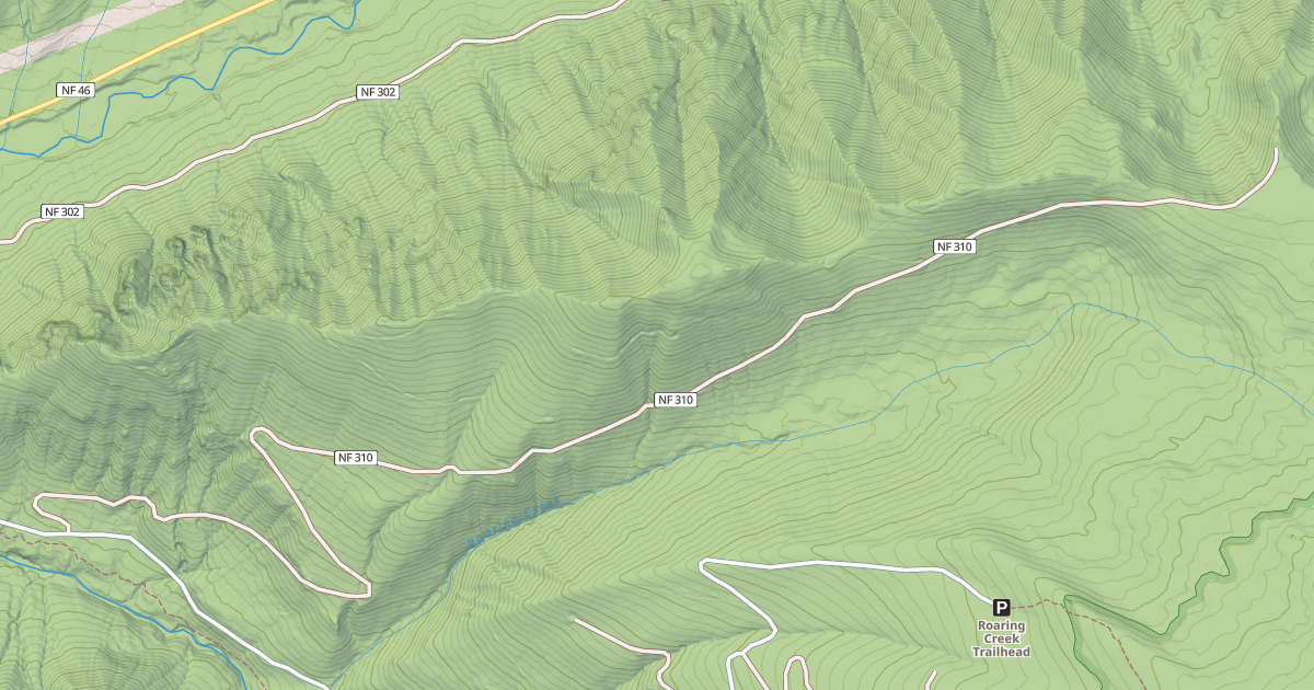Map preview of ROARING CREEK ROAD