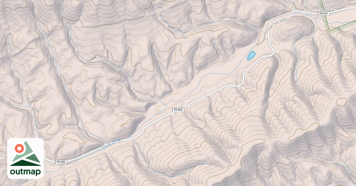 Map of TRACT FORK