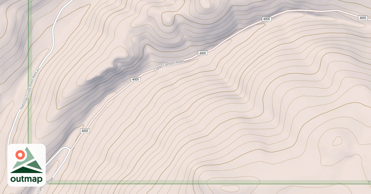 Map of CLARKS CANYON