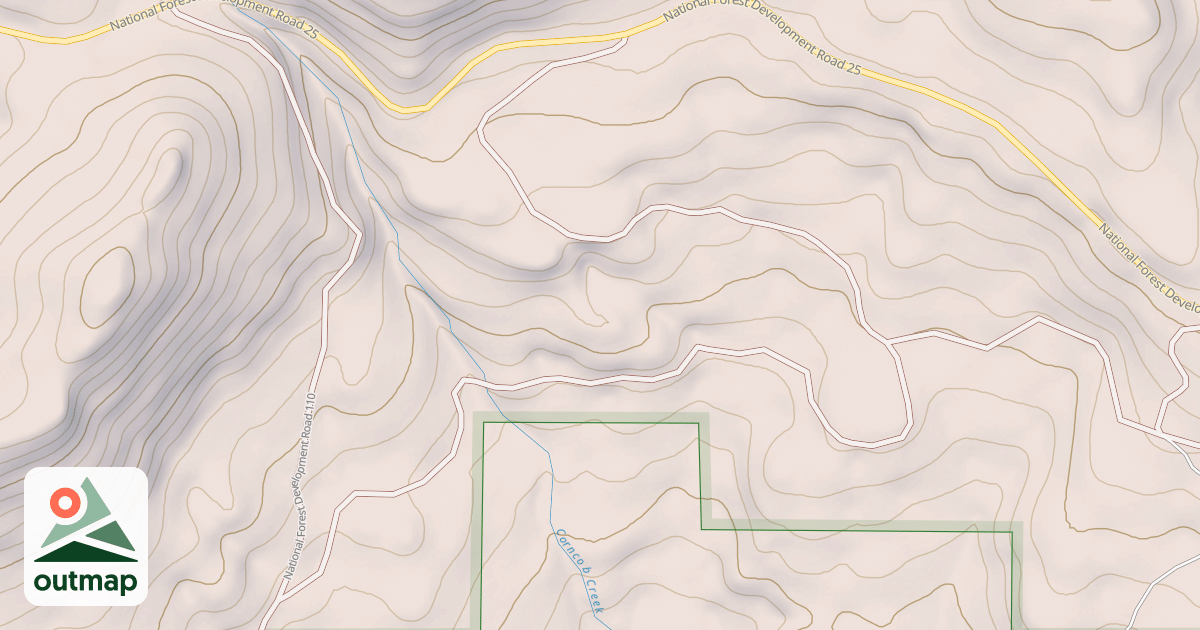 Map of USFS National Forest System Roads {1BFDAE11-D244-4A11-81CB-EFCFC4904C99}