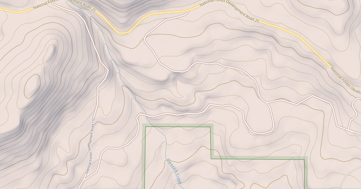 Map preview of USFS National Forest System Roads {1BFDAE11-D244-4A11-81CB-EFCFC4904C99}