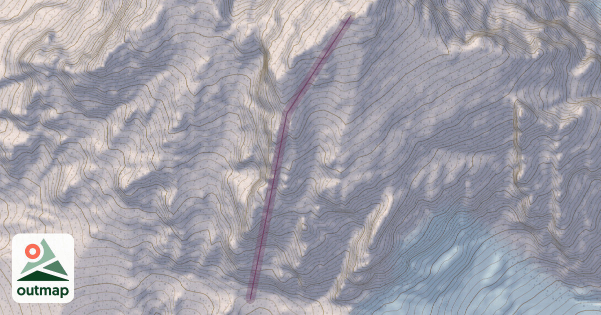 Map of Exum Ridge
