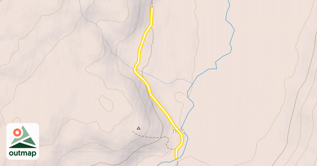 Map of Resurrection Pass Trail