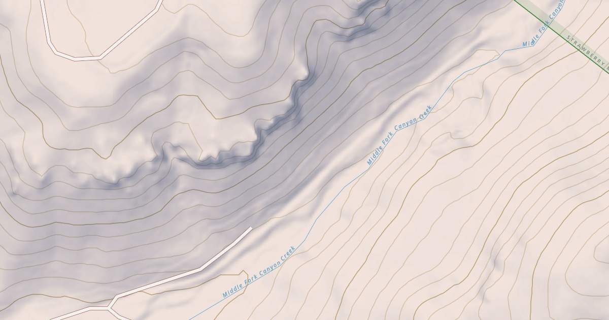 Map preview of MIDDLE FORK CANYON CREEK