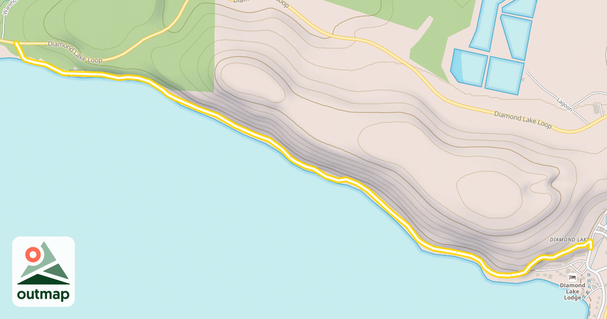 Map of Dellenback Bike Path