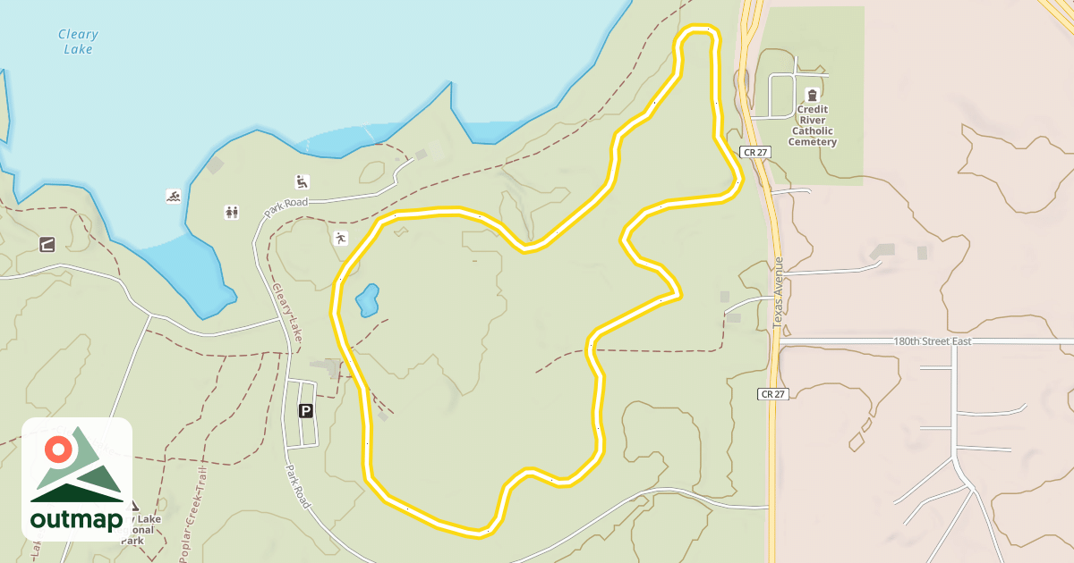 Map of Golf Course Loop