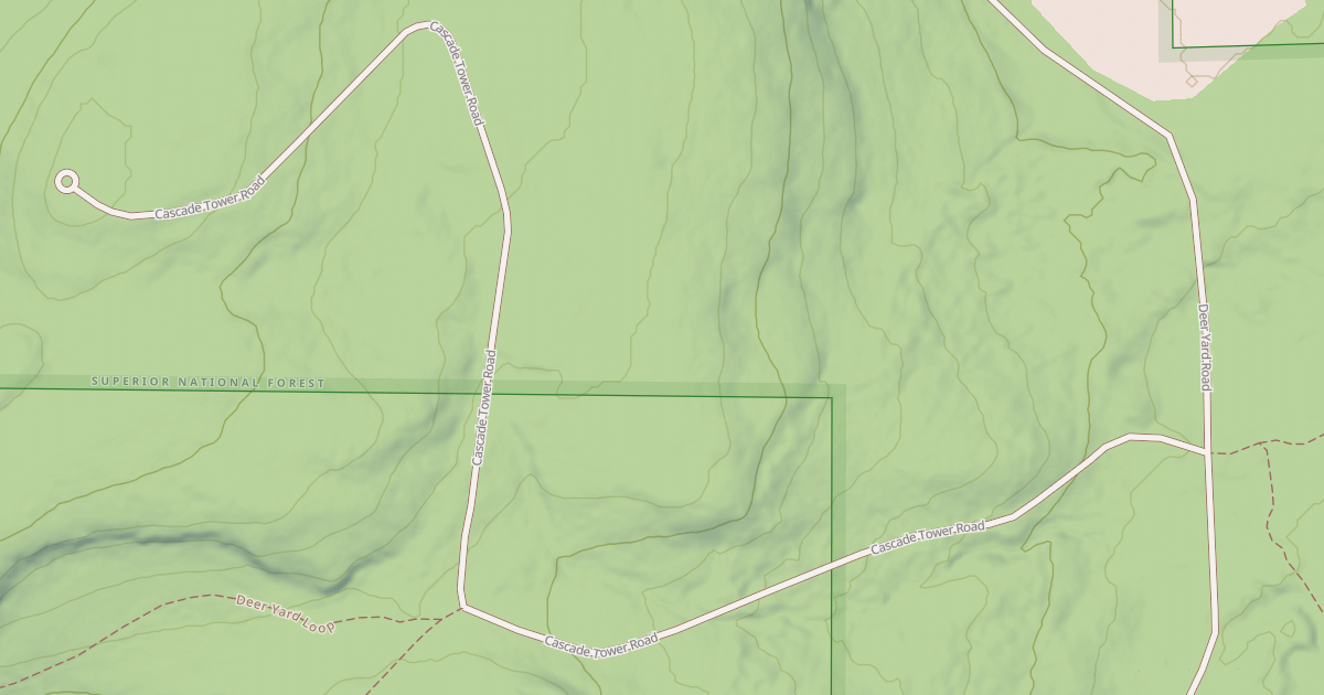 Map preview of CASCADE TOWER ROAD