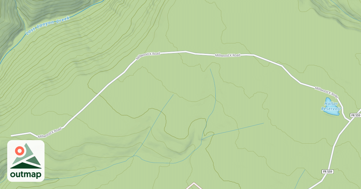 Map of MILLWOOD K
