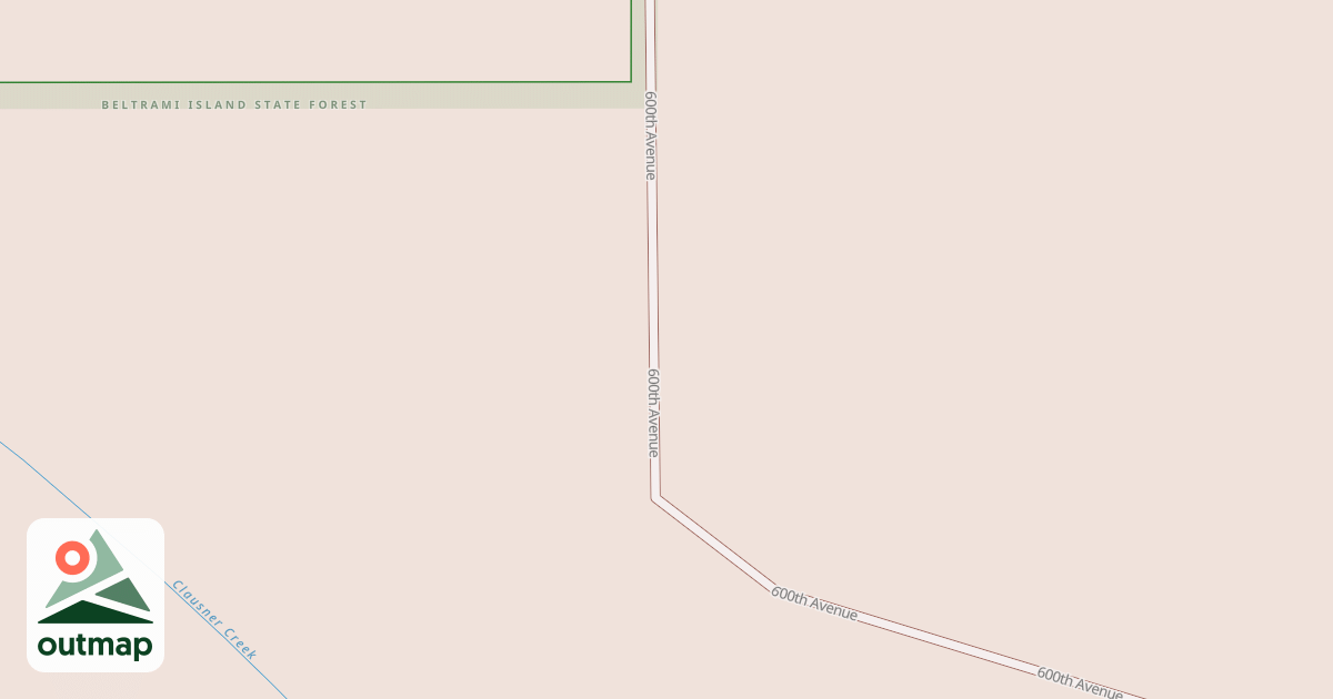 Map of Warroad/Roseau Trails