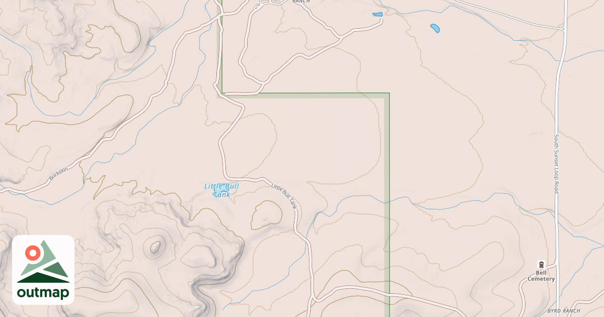 Map of LITTLE BULL TANK