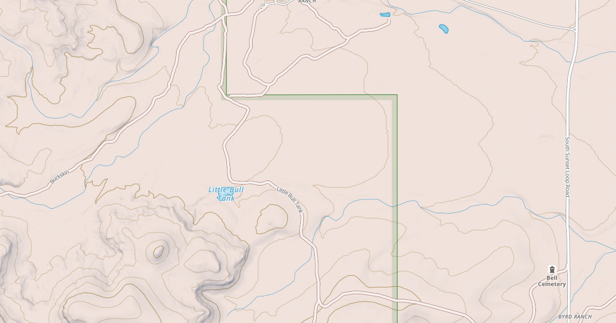 Map preview of LITTLE BULL TANK