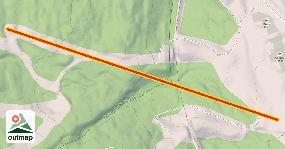 Map of Coleman Brook Express Quad