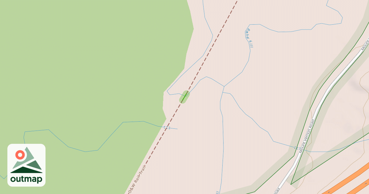 Map of Mamakating O&W Rail Trail