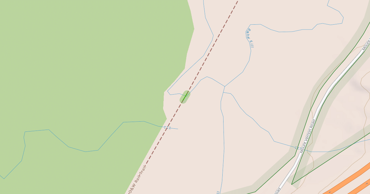 Map preview of Mamakating O&W Rail Trail