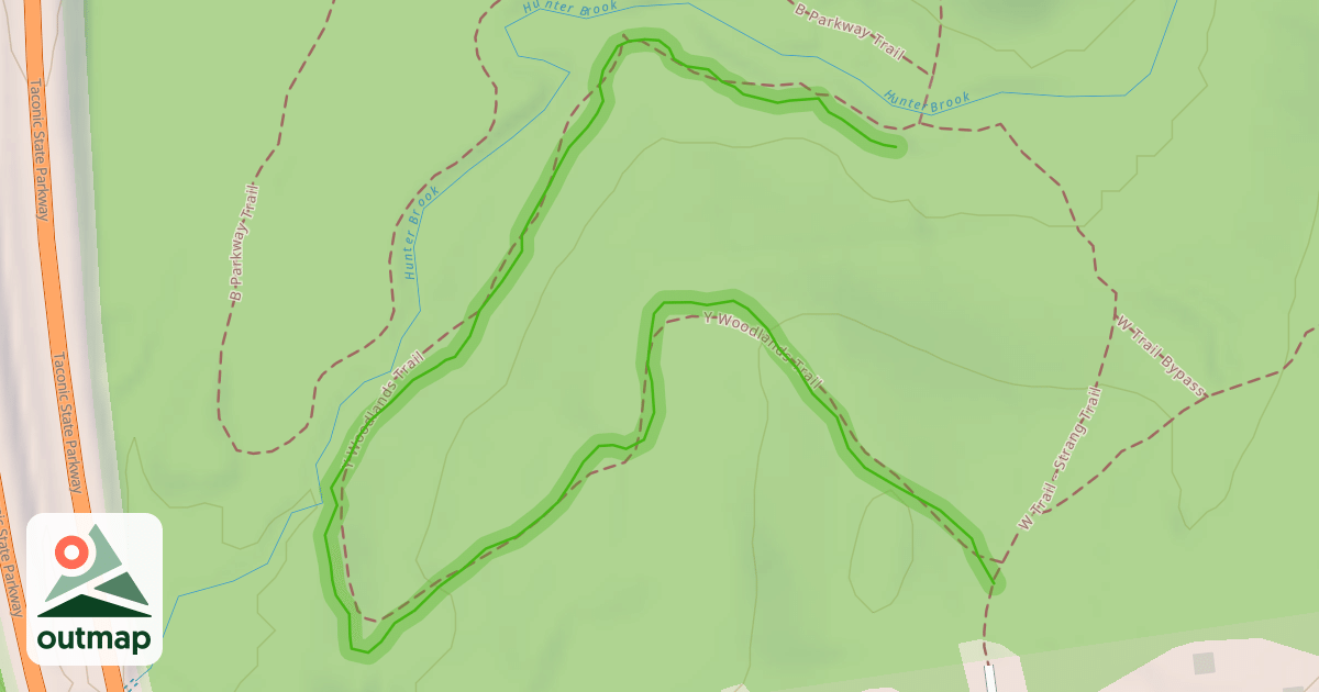 Map of Woodlands Trail