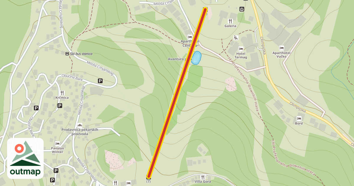 Map of (7) Poljice ski lift