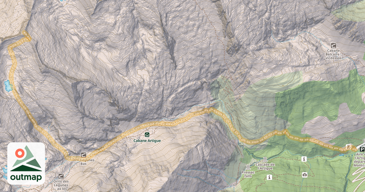 Map of Pic Près de Puntussan — Centrale Hydroélectrique de Soulcem