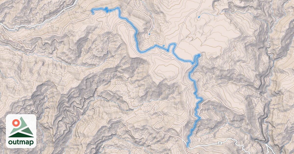 Map of Cicadia Trail