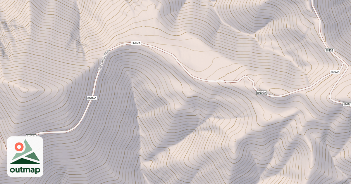 Map of ZACA PEAK OHV
