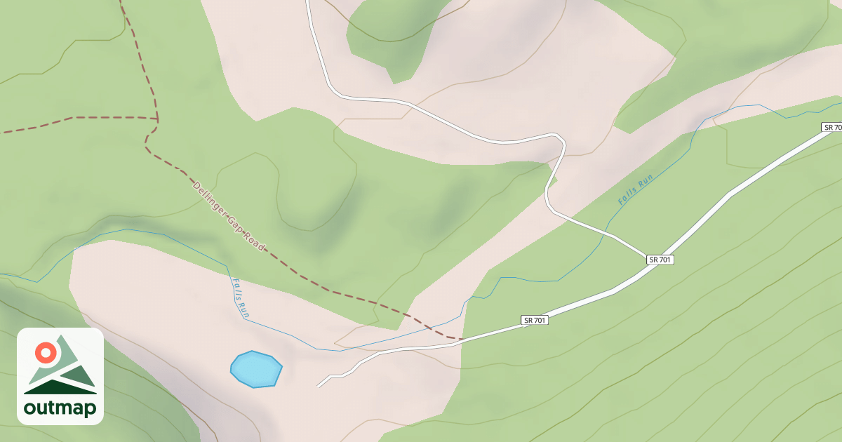 Map of DELLINGER GAP