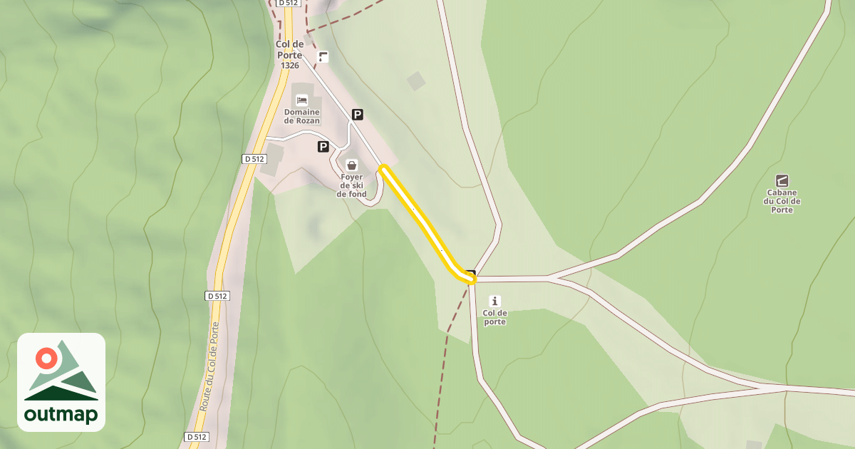 Map of Chemin de Chamechaude