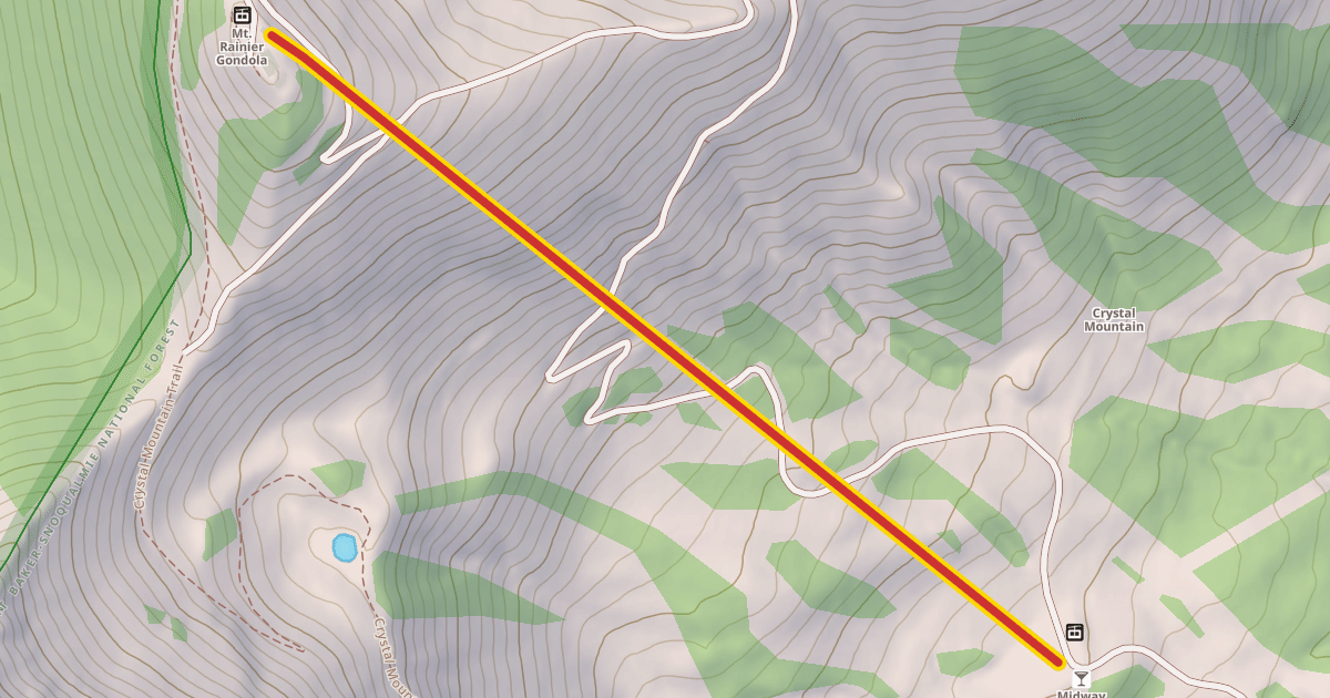 Map preview of Rainier Express