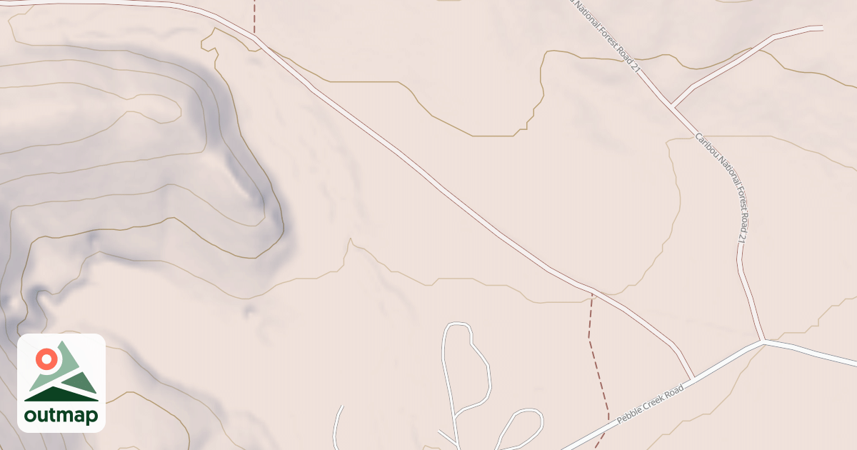 Map of North Boundary Trail