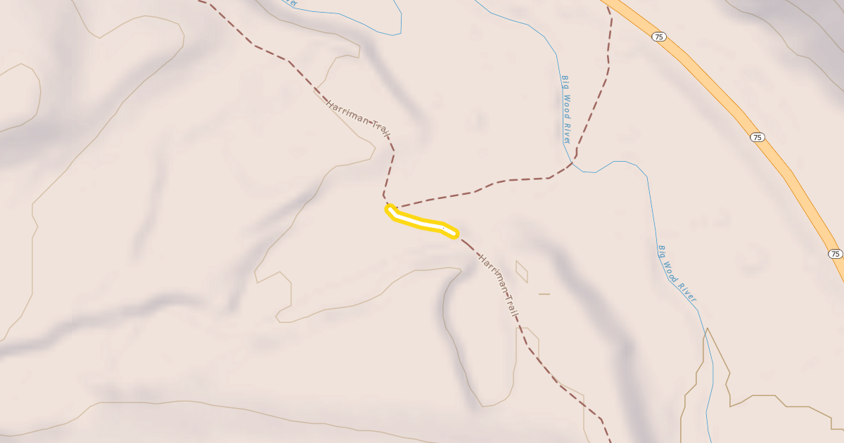 Map preview of Harriman Trail