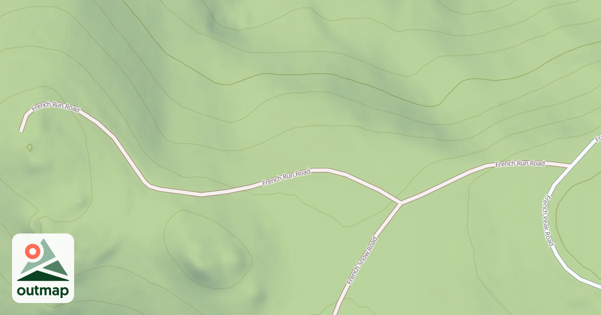 Map of FRENCH RUN