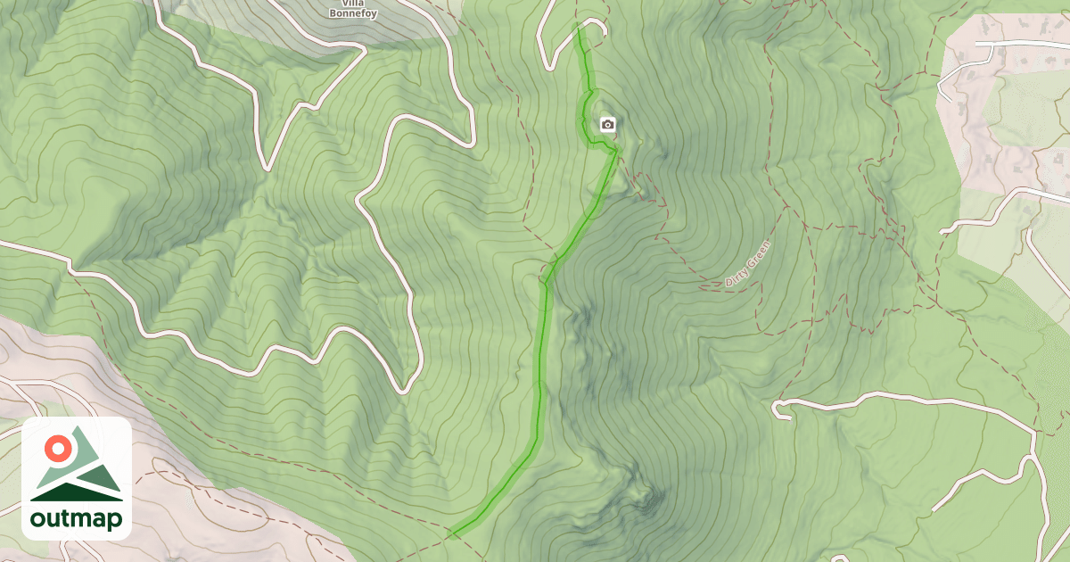 Map of Les Crêtes de Castel Diaou