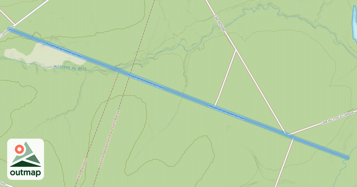 Map of Route de la Passe du Fau