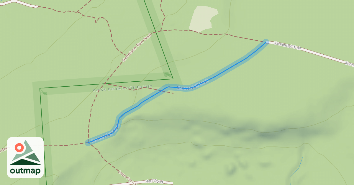 Map of Kennerdell Trail
