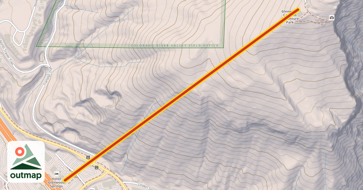 Map of Glenwood Gondola
