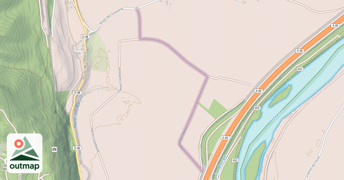 Map of Chemin des Glières