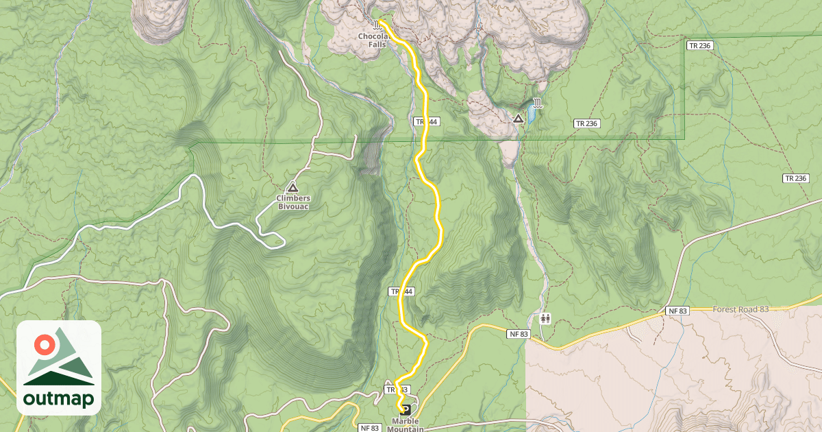 Map of Swift Creek Ski Trail