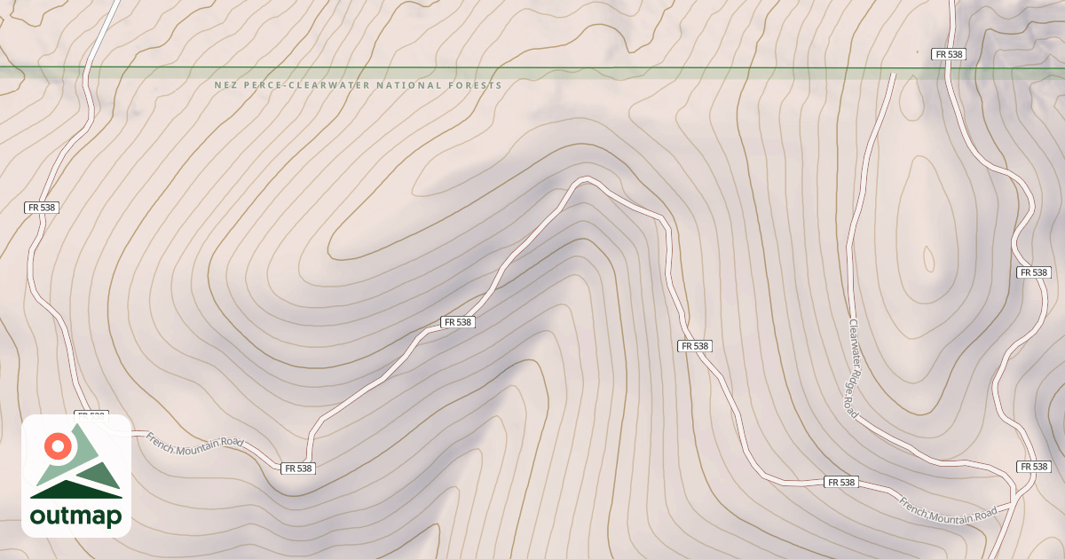 Map of FRENCH MOUNTAIN